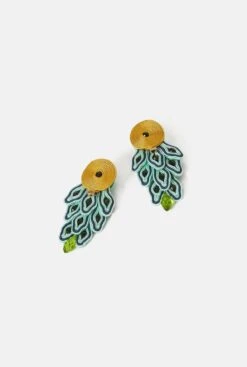 Pendientes Green Río -Es Fascinante green rio earrings earring musula jewels 580618