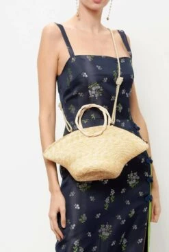 Hatbag Mini De Paja De Trigo Natural