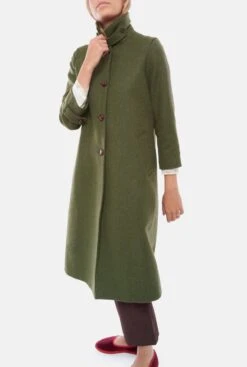Isobel Coat Verde -Es Fascinante isobel coat coat kolonaki 134317