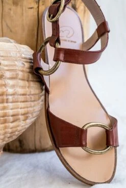 ITACA CUERO -Es Fascinante itaca cuero flat sandals micuir 786228