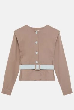 Lourdes Taupe -Es Fascinante lourdes taupe jackets julise magon 519075