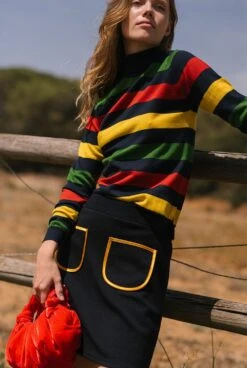 Mariona RollNeck - Navy -Es Fascinante mariona roll neck navy sweaters laia alen 173296