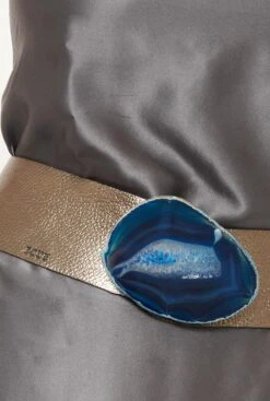 Maxi Belt - Bronce Ágata Azul -Es Fascinante maxi belt cobre agata azul belts ecue 363638
