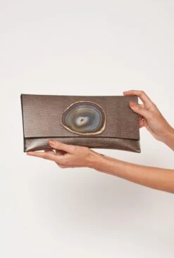 MAXI PREMIUM CLTUCH - GRABADO PLOMO AGATA NATURAL