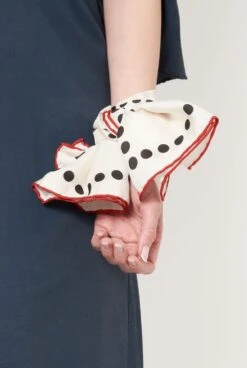 Mini Dot Scarf White 7 Mini Dot Scarf White -Es Fascinante mini dot scarf white foulards scarves van hise 220180