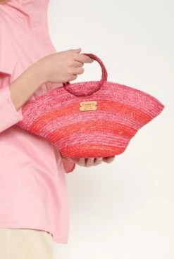 Mini Hatbag Red And Pink -Es Fascinante mini hatbag red and pink mini bags zahati 402786