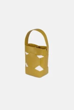 MINI PUZZLE TOTE | MUSTARD -Es Fascinante mini puzzle tote mustard shoulder bags moi sass 637623