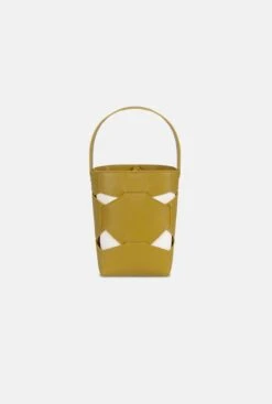 MINI PUZZLE TOTE | MUSTARD