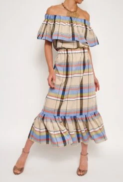 Miranda Skirt Cuadros Hilo