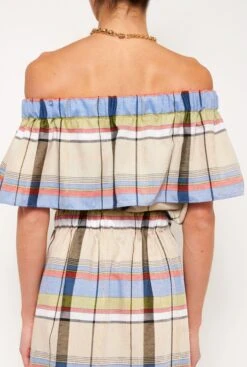 Miranda Top Cuadros Hilo -Es Fascinante miranda top cuadros hilo t shirts tops duyos 411520