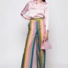 Multicolor Cotton & Linen Striped Trousers 2 Multicolor Cotton & Linen Striped Trousers -Es Fascinante multicolor cotton linen striped trousers trousers mirto 425810