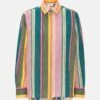Multicolor Striped Cotton Shirt 2 Multicolor Striped Cotton Shirt -Es Fascinante multicolor striped cotton shirt shirts blouses mirto 469437