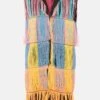 Multicolored Fringed Vest -Es Fascinante multicolored fringed vest vests tete by odette 963213
