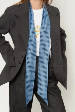 Nolita Scarf - Blue -Es Fascinante nolita scarf blue foulards scarves van hise 890194