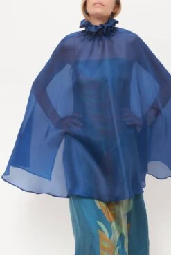 Organza Cape Blue