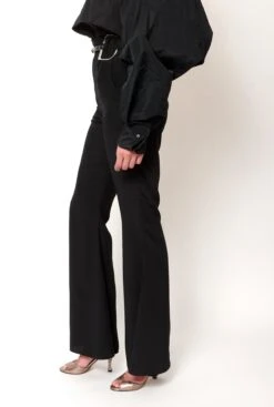 Pantalón Campana Con Cinturón A Juego -Es Fascinante pantalon campana con cinturon a juego pants malne 516790