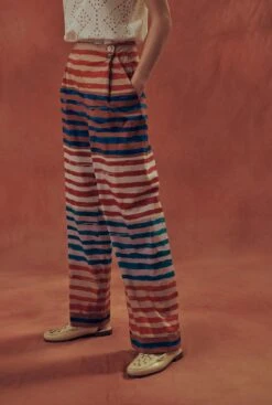 Pantalon Marinero Algodón Estampado "Marrakech”