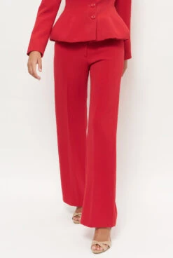 Pantalón Rojo Lana Sastre -Es Fascinante pantalon rojo lana sastre trousers leandro cano 408108