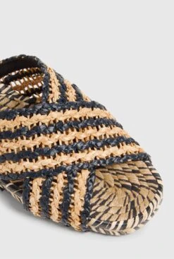 Castañer PAT/193 NEGRO/TOSTADO -Es Fascinante pat193 negrotostado flat sandals castaner 462292