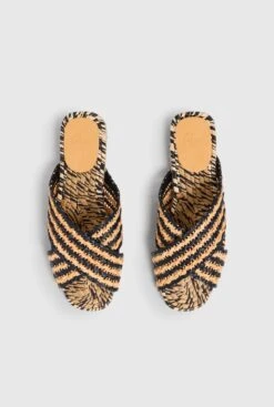 Castañer PAT/193 NEGRO/TOSTADO -Es Fascinante pat193 negrotostado flat sandals castaner 955353