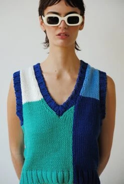 Patchwork Vest Oceane