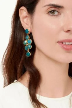 Pendientes Hydra Apatita Azul -Es Fascinante pendientes hydra apatita azul pendientes coolook 683053