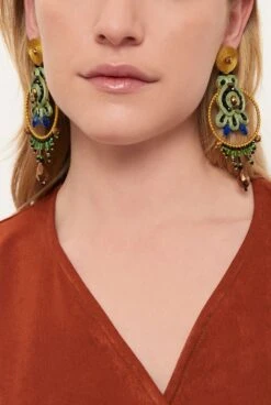 Pendientes Saint-Honoré Pistache -Es Fascinante pendientes saint honore pistache earring musula jewels 243336