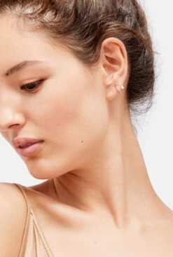 PENDIENTES SATÉLITE DE SAUDADE - Single Unit -Es Fascinante pendientes satelite de saudade single unit earrings gold roses 539716