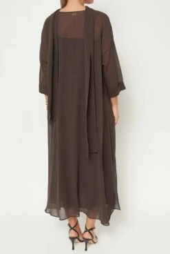 Persefone Overdress Brown -Es Fascinante persefone overdress brown capes shawls atelier aletheia 471214