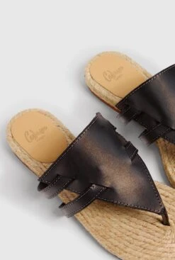 Castañer PIARA/187 NEGRO -Es Fascinante piara187 negro flat sandals castaner 190859