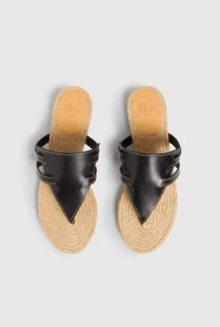Castañer PIARA/187 NEGRO -Es Fascinante piara187 negro flat sandals castaner 264152