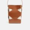 PUZZLE TOTE | BROWN -Es Fascinante puzzle tote brown shoulder bags moi sass 335866