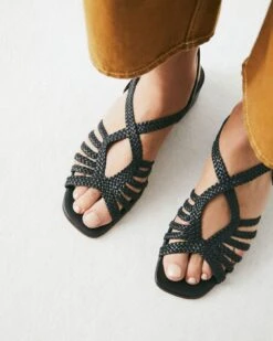 RACO S/L DARK GREY -Es Fascinante raco sl dark grey flat sandals naguisa 775672