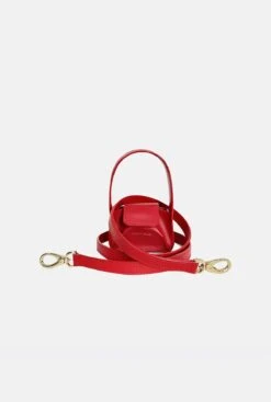 Red Microbowl Bag -Es Fascinante red microbowl bag mini bags habey club 152567