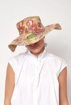 Reversible Retro Flower Pamela 9 Reversible Retro Flower Pamela -Es Fascinante reversible retro flower pamela hats gakomi 143942