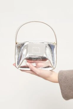 Silver Mini Bowl Bag