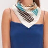 Skinny Leaf Turquoise -Es Fascinante skinny leaf bufandas y chales van hise 742767