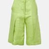 Sola Linen Bermuda - Green -Es Fascinante sola linen bermuda green trousers diddo madrid 471085