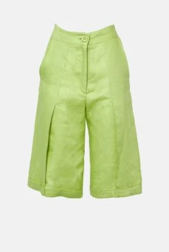 Sola Linen Bermuda - Green