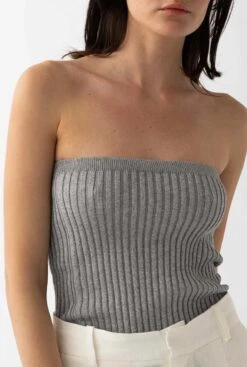 Strapless Top Grey 9 Strapless Top Grey -Es Fascinante strapless top grey t shirts tops the villa concept 657328