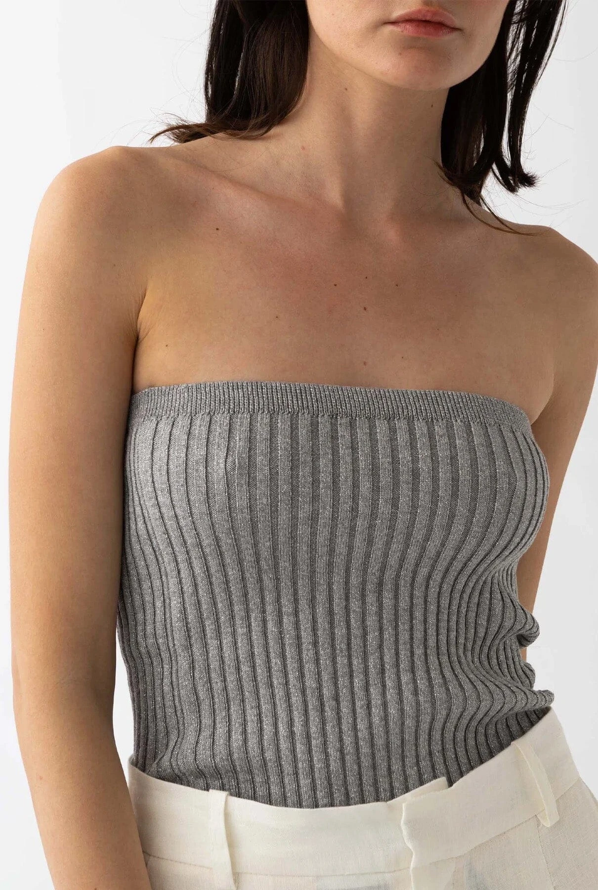 Strapless Top Grey 5 Strapless Top Grey - Imagen 3
