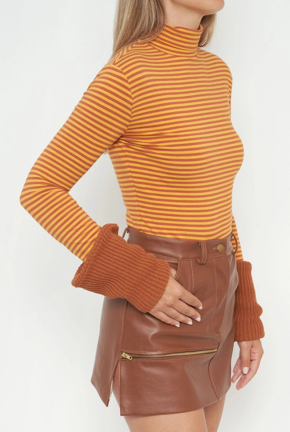 Striped Yellow Mustard Jumper 5 Striped Yellow Mustard Jumper - Imagen 3