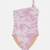 The New Society Swimsuit Woman Flower Desert Print Lilac