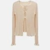 Taormina Cardigan Ecru -Es Fascinante taormina cardigan ecru shirts blouses carlota cahis 848975
