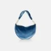 The Baby Gondola Bag Velvet Sky Blue 1 The Baby Gondola Bag Velvet Sky Blue -Es Fascinante the baby gondola bag velvet sky blue hand bags the bag lab 591623