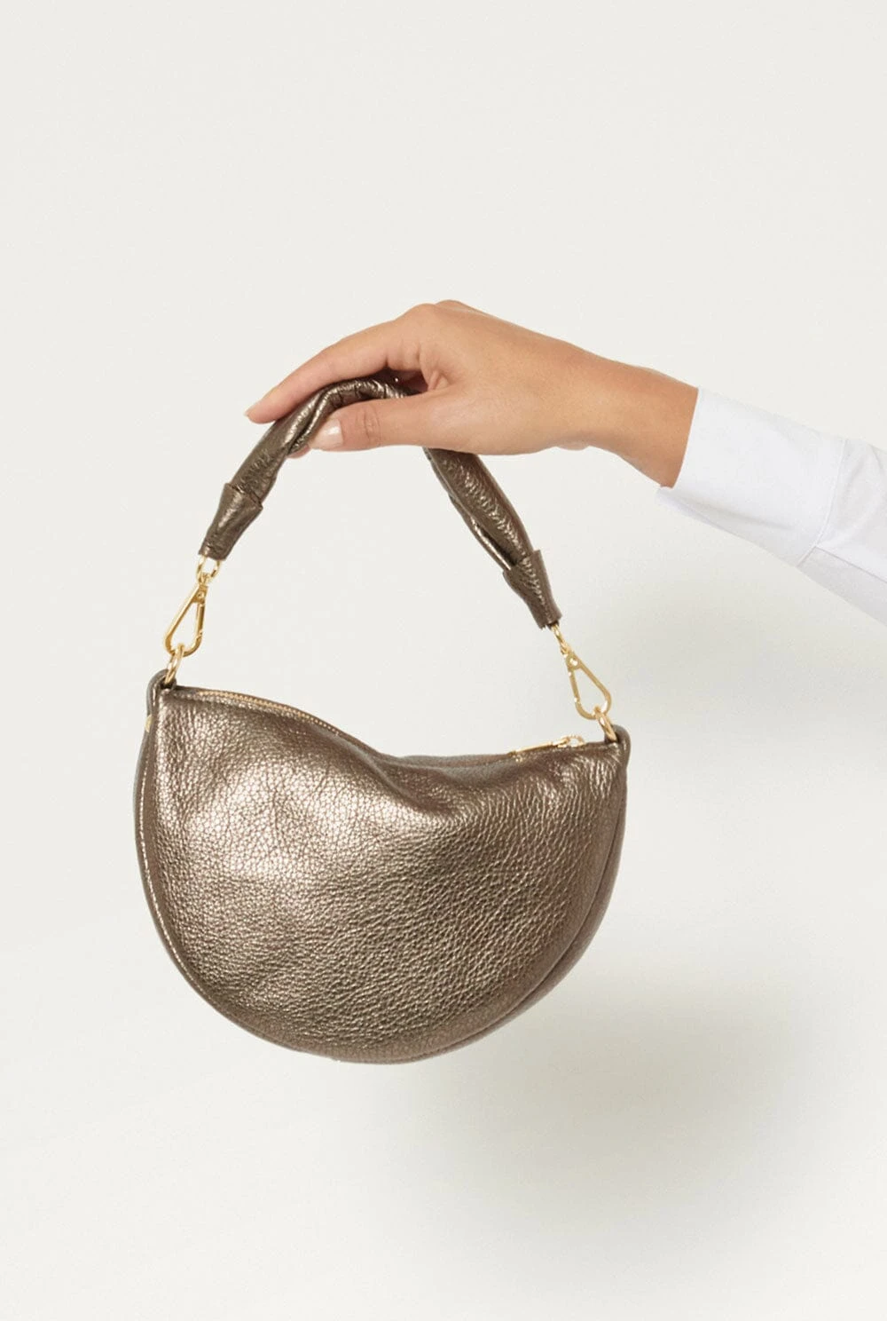 The Baby Gondola Piel Metalizada Bronce 4 The Baby Gondola Piel Metalizada Bronce - Imagen 2