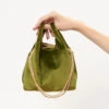 The Baby Julia Bag New Velvet Olive Green -Es Fascinante the baby julia bag new velvet olive green mini bags the bag lab 488414
