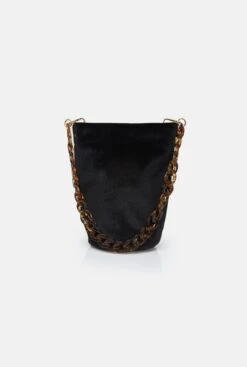The Mini Cube Bag Velvet Black