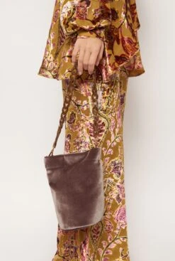 The Mini Cube Bag Velvet Topo -Es Fascinante the mini cube bag velvet topo bag the bag lab 777439