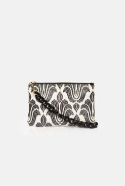 The Mini Gala Bag Rafia Flor Black